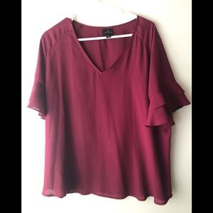 Worthington burgundy top size XL